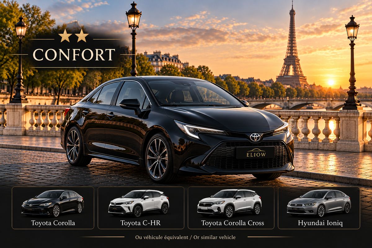 Confort – Toyota Corolla ou équivalent